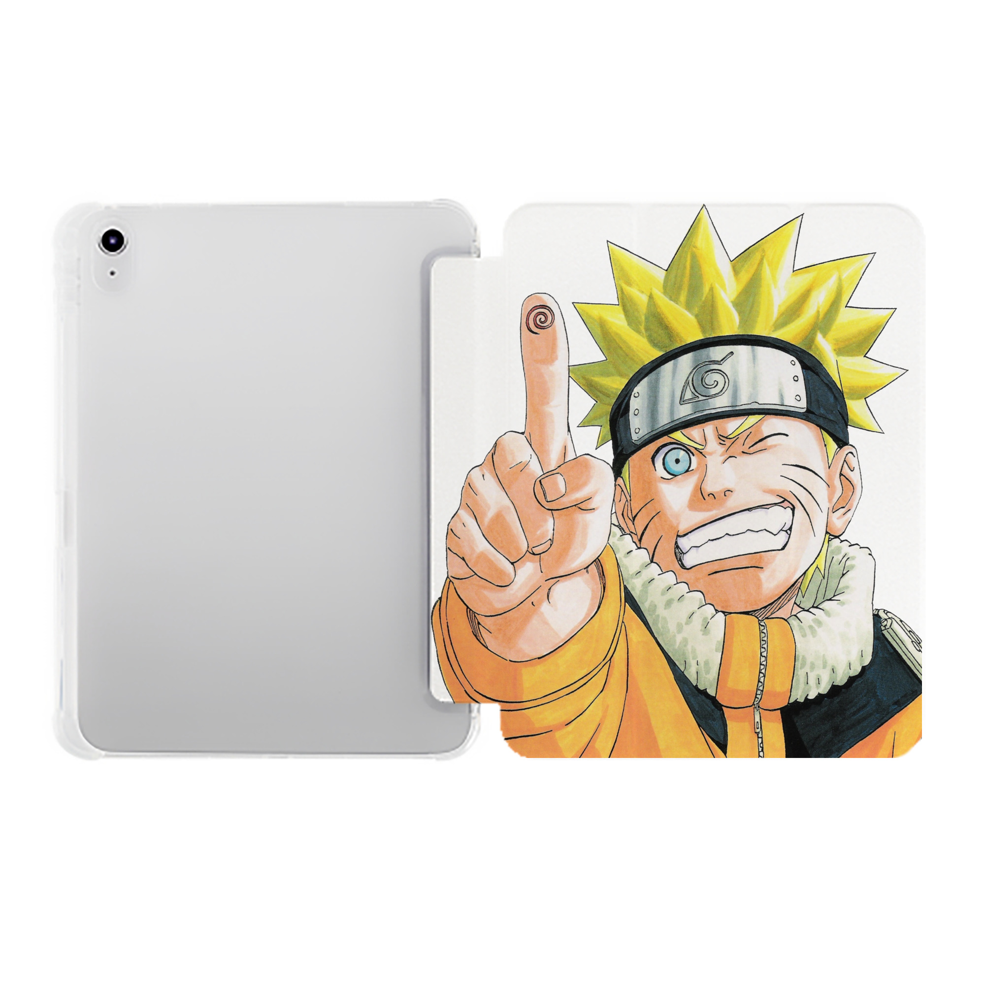 （画像用） NARUTO -ナルト- うずまき ナルト Uzumaki Naruto IPad ケース ペン収納付き 三つ折りスタンド PUレザー×シリコン 対応機種9.5/10.5/10.9インチ